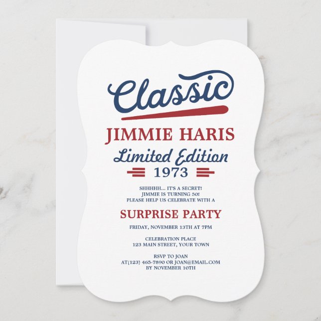 Classic Limited Edition Funny Birthday (Front)