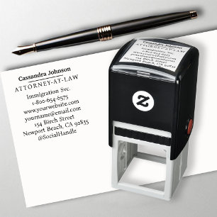 Classic Line Business Corporate Law Legal Address Self-inking Stamp