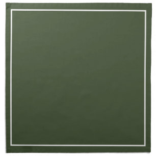 Classic Linen and White Cloth Napkin