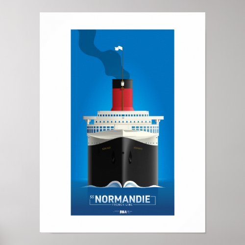CLASSIC LINER SERIES _ SS Normandie Poster