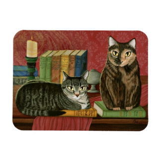 Classic Literary Cats Poe, Dickens, Stoker, Magnet