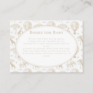 Classic Little Wild One Toile Baby Shower Enclosure Card