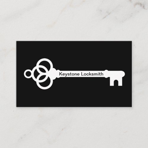 Classic Locksmith Simple Business Cards