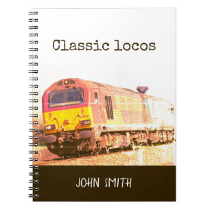 Classic Locos, class 67 diesel, personalized Notebook
