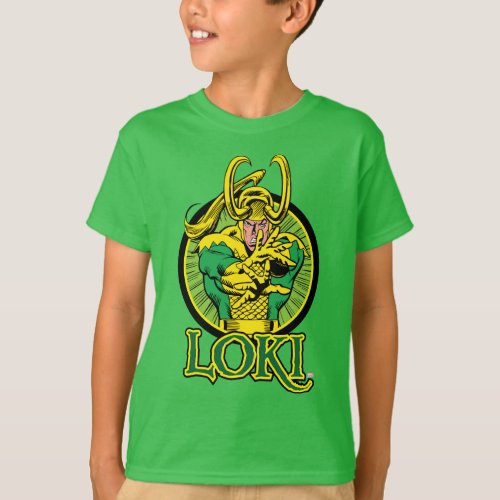 Classic Loki Character Badge T_Shirt