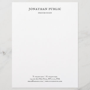 Classic Look Elegant Minimalist Design Template Letterhead