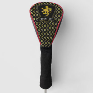 Classic Look Gold Lion Personalize Golf Head Cover