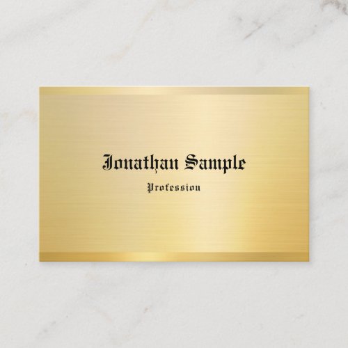 Classic Look Old English Gold Template Vintage Business Card