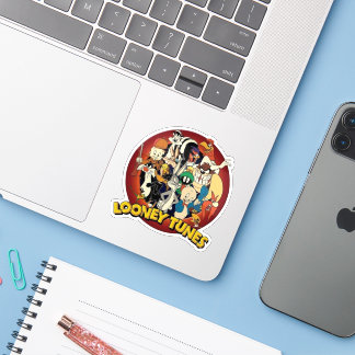 Classic Looney Tunes Squad - Retro Circular Nostal Sticker