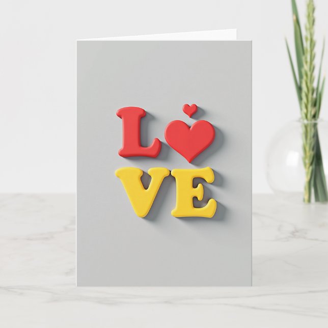 Classic Love Bold Card (Front)