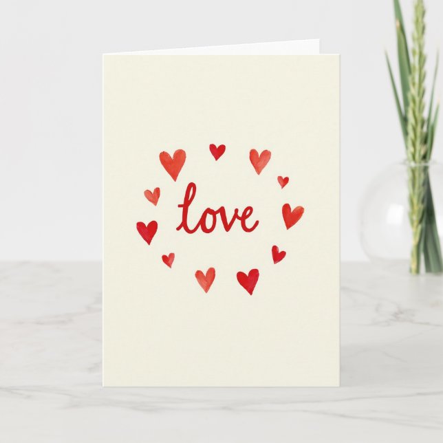 Classic Love Heart Card (Front)