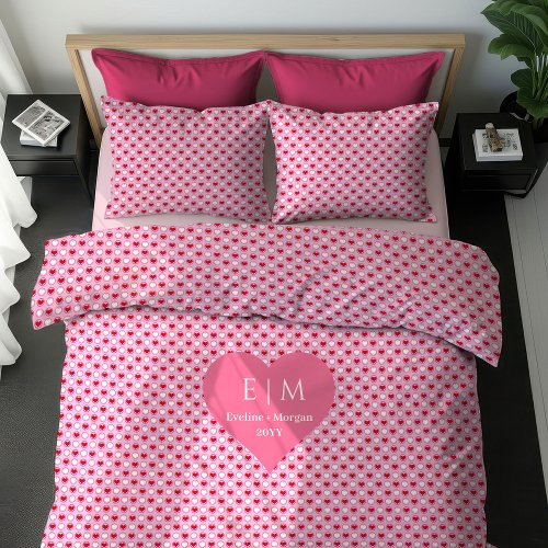 Classic Love Hearts Valentine Gift Bedding