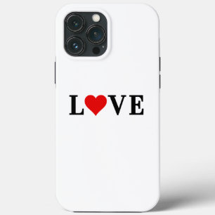 Classic LOVE Motif Modern Elegant iPhone 13 Pro Max Case