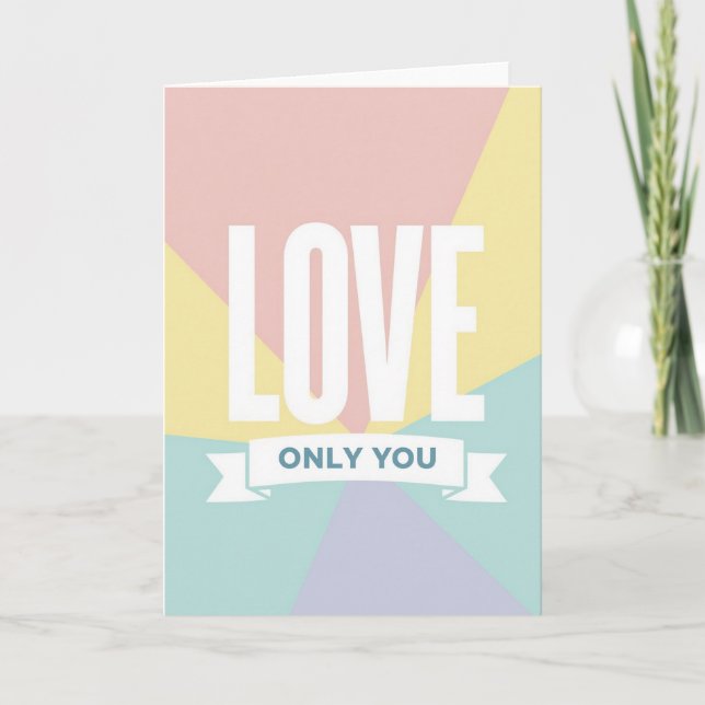 Classic Love Only You Card (Front)