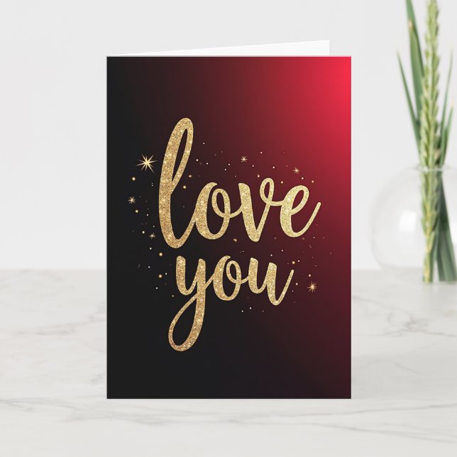 Classic Love You Gold Card (Front)