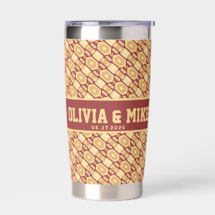 Classic Lovely Travel Mug For Summer Wedding Insulated Tumbler