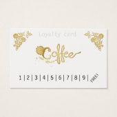Classic loyalty coffee punch card (Front)