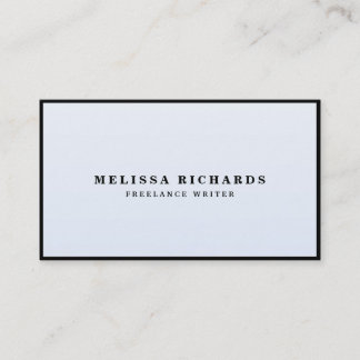 Classic Luxe Black and White with Social Media Business Card