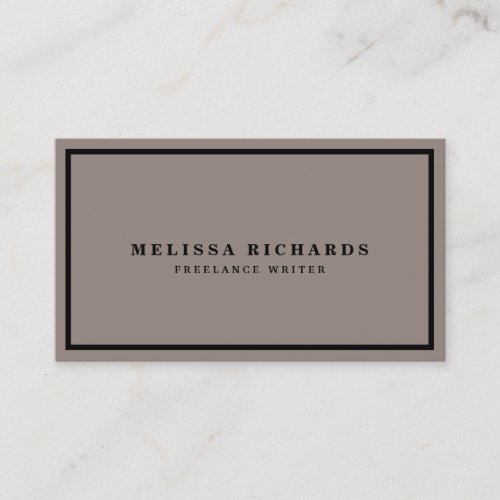 Classic Luxe Black and White with Social Media Business Card