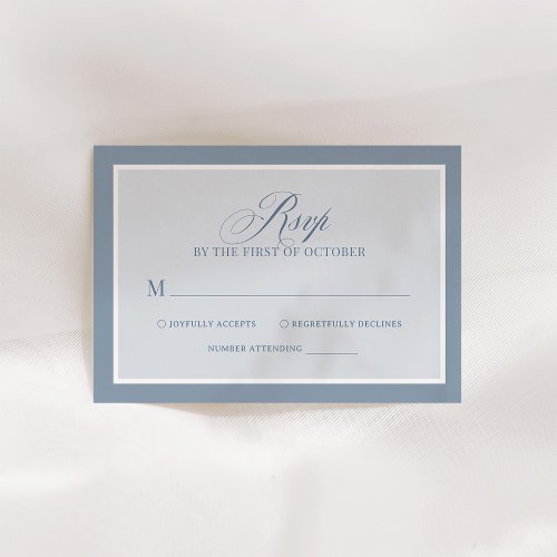 Classic Luxe | Elegant Dusty Blue Wedding