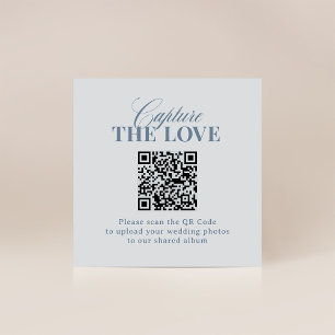 Classic Luxe   QR Code Wedding Capture the Love Enclosure Card