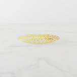 Classic luxury roman pattern glam golden greek key trinket tray