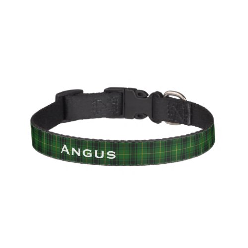 Classic MacArthur Tartan Plaid Custom Dog Collar