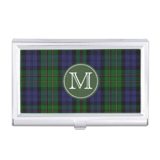 Classic MacEwen Tartan Plaid Monogram Case For Business Cards