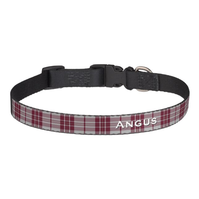 Classic MacGregor Dress Plaid Custom Dog Collar (Front)