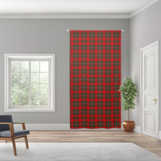 Classic MacGregor Scottish Tartan Green Red White 