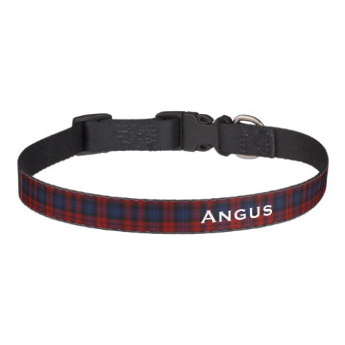 Classic MacLachlan Tartan Plaid Custom Dog Collar