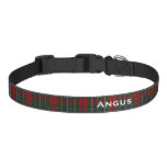 Classic MacLean Tartan Plaid Custom Dog Collar
