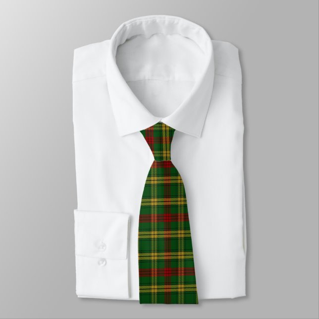 Classic MacMillan Tartan Plaid Neck Tie (Tied)