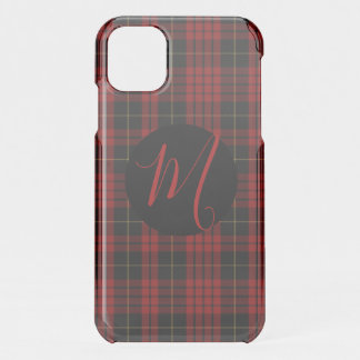 Classic MacQueen Plaid Monogrammed iPhone 11 Case