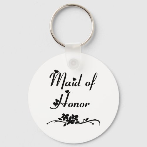 Classic Maid of Honor Keychain
