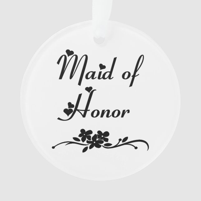 Classic Maid Of Honor Ornament (Front)