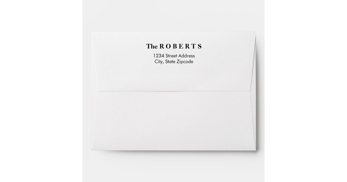 Classic Mailing Envelopes with Return Address Zazzle
