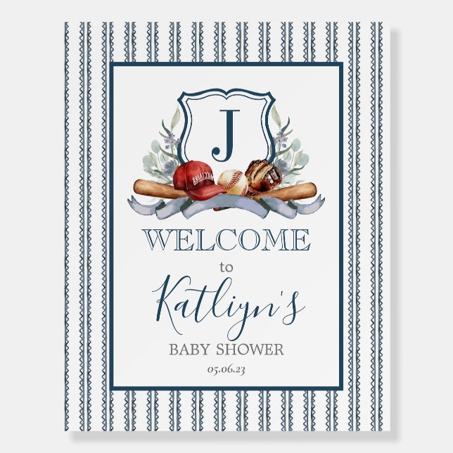 Classic Mallard Duck baby shower welcome sign (Front)