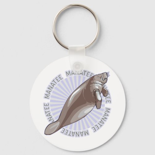 Classic Manatee Keychain