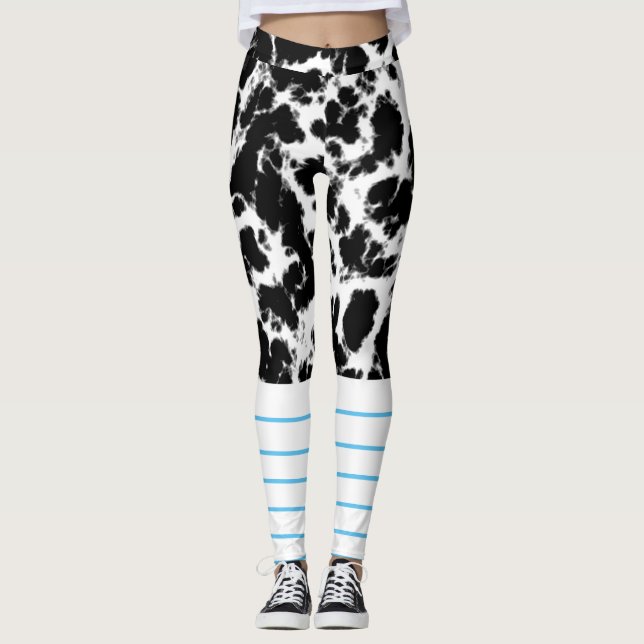 Classic Marble Composition Book School Costume Leg Leggings (Front)