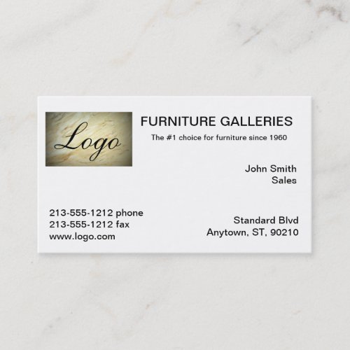 Classic Marble Logo Business Cards