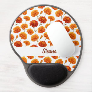 Classic Marigold Name Gel Mouse Pad
