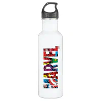 Marvel Logo Metal Water Bottle