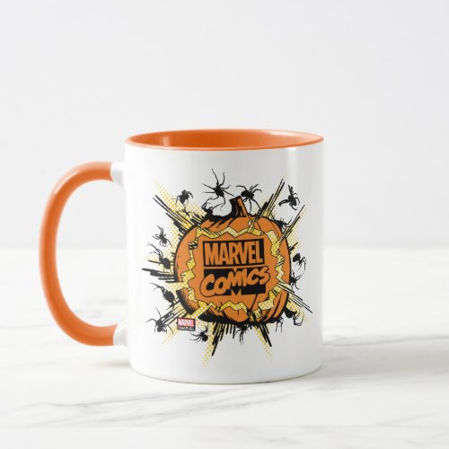 Classic Marvel Comics Logo Jack_o_lantern Mug