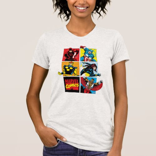 Classic Marvel Comics Super Heroes T_Shirt