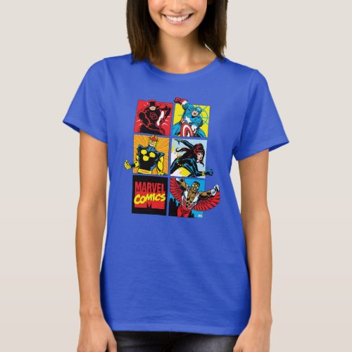 Classic Marvel Comics Super Heroes T_Shirt