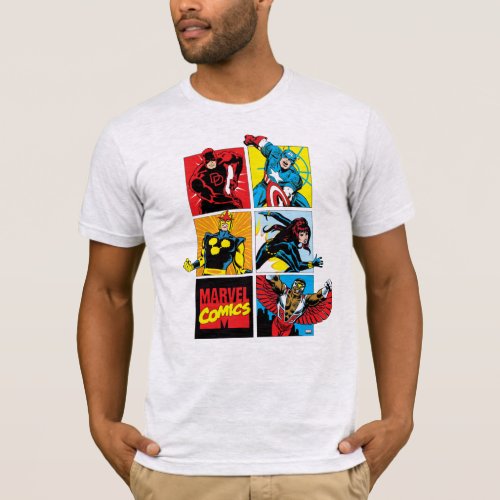 Classic Marvel Comics Super Heroes T_Shirt