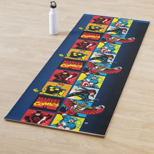 Classic Marvel Comics Super Heroes Yoga Mat