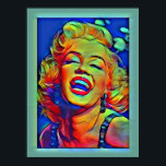 Classic Marylin Monroe Pop Art Poster<br><div class="desc">Marylin is Bright and Bold in this Pop Art poster.</div>