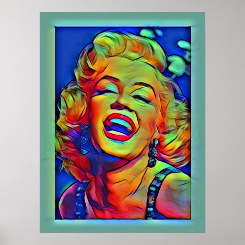 Classic Marylin Monroe Pop Art Poster